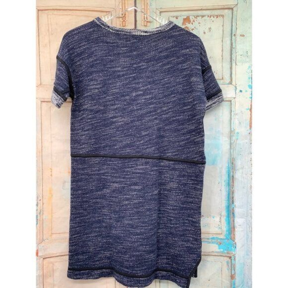 Madewell Crew Neck Small Terry Sweatshirt Sweater Straight Hem Two Side Pockets - Picture 4 of 6